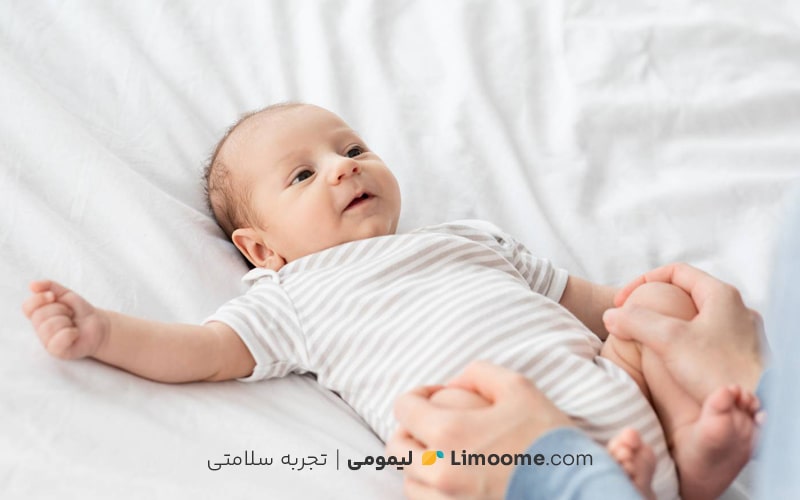 درمان نفخ شکم نوزادان