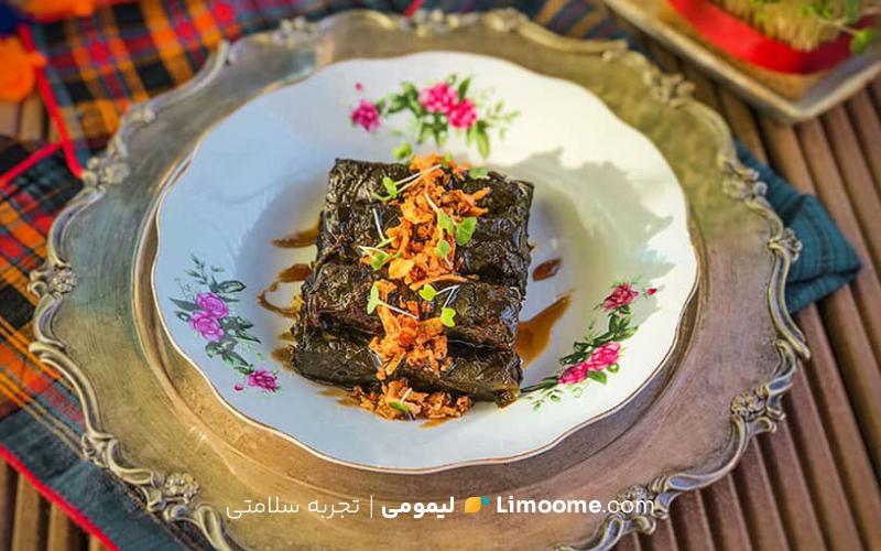 طرز تهیه دلمه برگ مو 