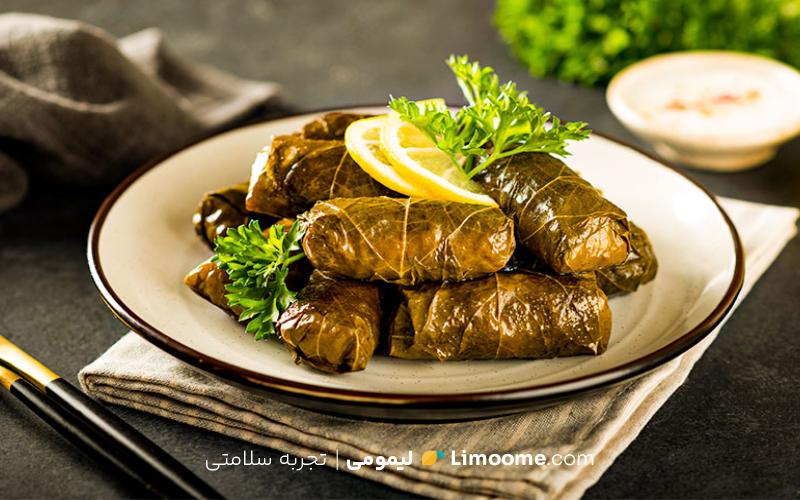 طرز تهیه دلمه برگ مو 