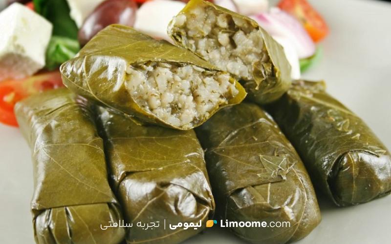 طرز تهیه دلمه برگ مو 